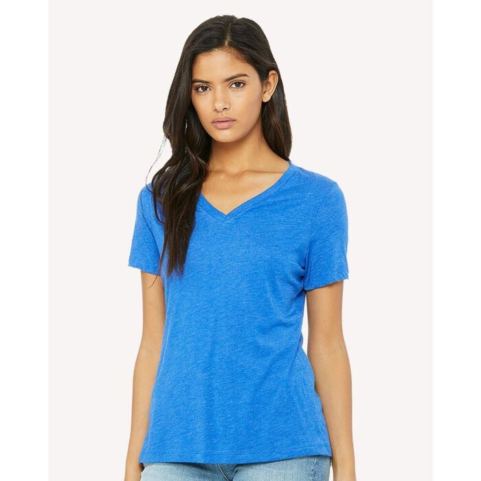 Bella + Canvas Women's Relaxed Triblend V-Neck Tee 6415 Women's Relaxed Triblend V-Neck Tee Thumbnail