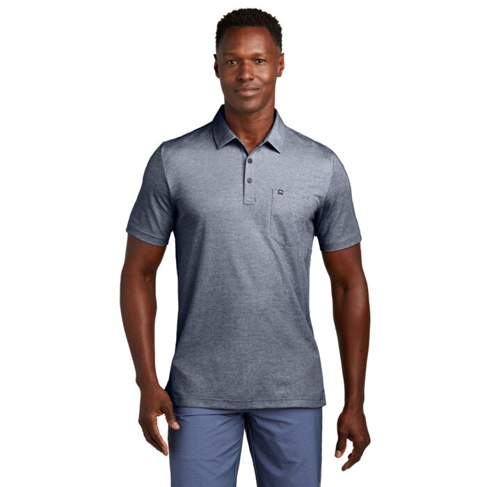 Travis Mathew Oceanside Heather Pocket Polo TM1MY404 Oceanside Heather Pocket Polo Thumbnail