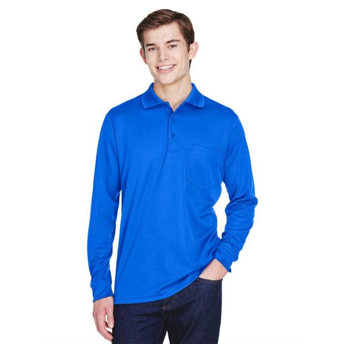 Core 365 Men's Pinnacle Performance Long Sleeve Piqué Polo with Pocket 88192P Men's Pinnacle Performance Long Sleeve Piqué Polo with Pocket Thumbnail