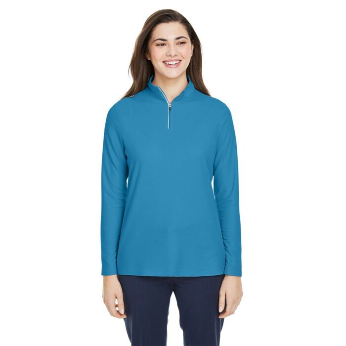 Core 365 Women's Fusion ChromaSoft™ Pique Quarter-Zip Pullover CE405W Women's Fusion ChromaSoft™ Pique Quarter-Zip Pullover Thumbnail