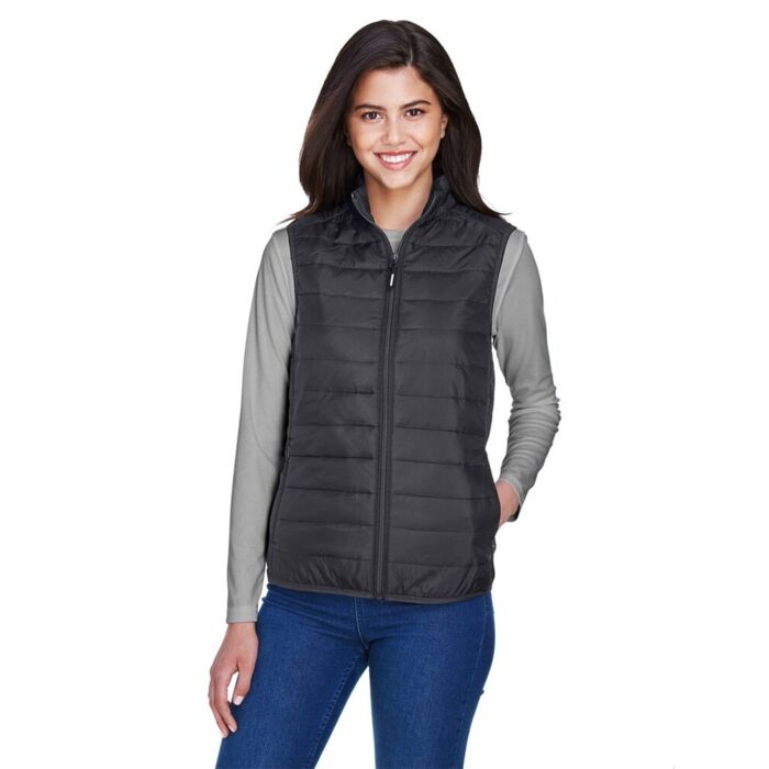 Core 365 Women's Prevail Packable Puffer Vest CE702W Women's Prevail Packable Puffer Vest Thumbnail