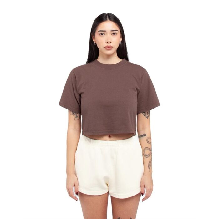 Women's Garment-Dyed Crop T-Shirt Thumbnail