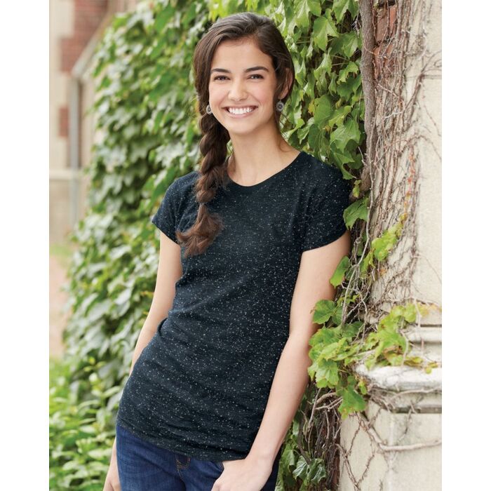 J. America Women’s Glitter T-Shirt 8138 Women’s Glitter T-Shirt Thumbnail