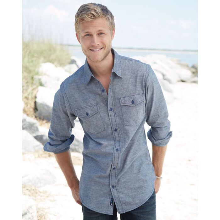 Burnside Men's Chambray Shirt 8255 Men's Chambray Shirt Thumbnail