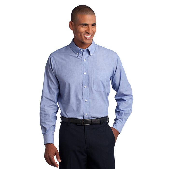 Port Authority Tall Crosshatch Easy Care Shirt TLS640 Tall Crosshatch Easy Care Shirt Thumbnail
