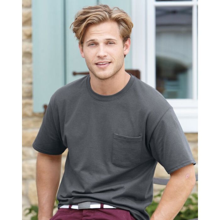 Hanes Men's Authentic Pocket T-Shirt 5590 Men's Authentic Pocket T-Shirt Thumbnail