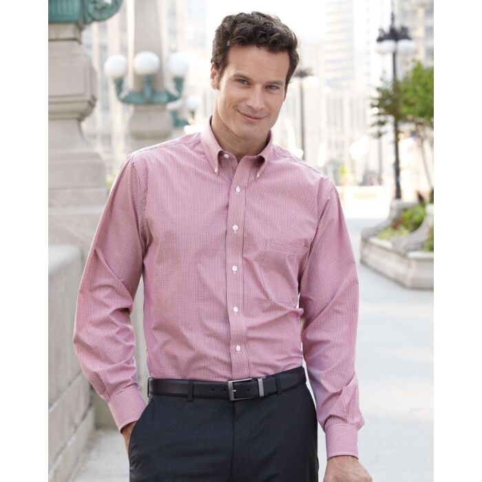 Van Heusen Men's Gingham Check Shirt 13V0225 Men's Gingham Check Shirt Thumbnail