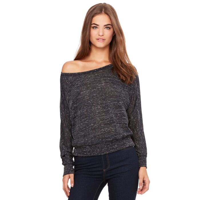Bella + Canvas Women’s Flowy Off Shoulder Long Sleeve Tee 8850 Women’s Flowy Off Shoulder Long Sleeve Tee Thumbnail