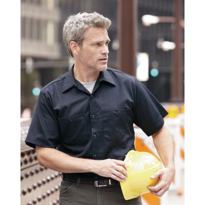 Men's Cotton Short Sleeve Uniform Shirt Thumbnail