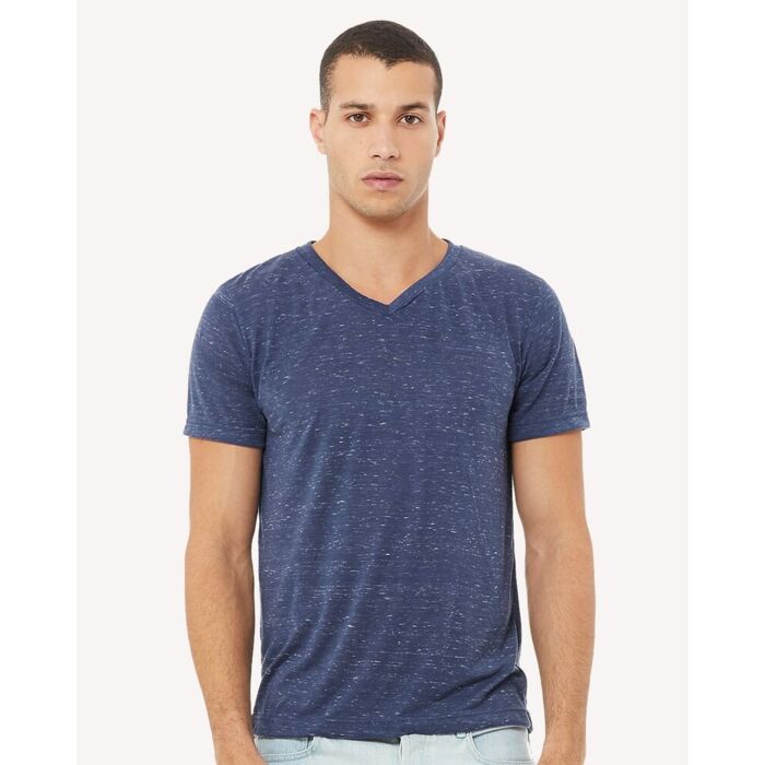 Bella + Canvas Unisex Textured Jersey V-Neck Tee 3655 Unisex Textured Jersey V-Neck Tee Thumbnail