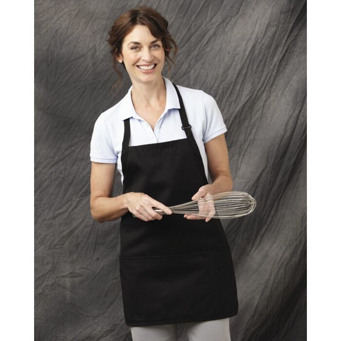 Chef Designs Short Premium Bib Apron TT32 Short Premium Bib Apron Thumbnail