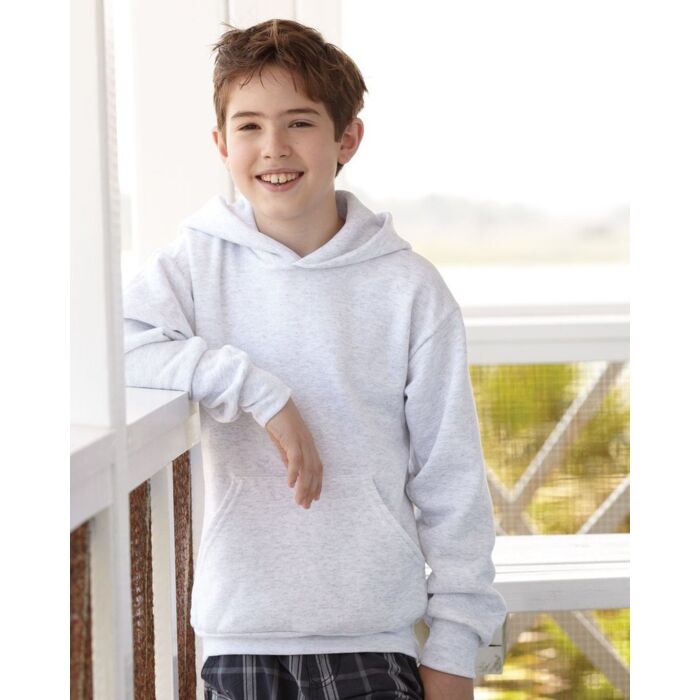 Hanes Youth EcoSmart® Hooded Sweatshirt P473 Youth EcoSmart® Hooded Sweatshirt Thumbnail