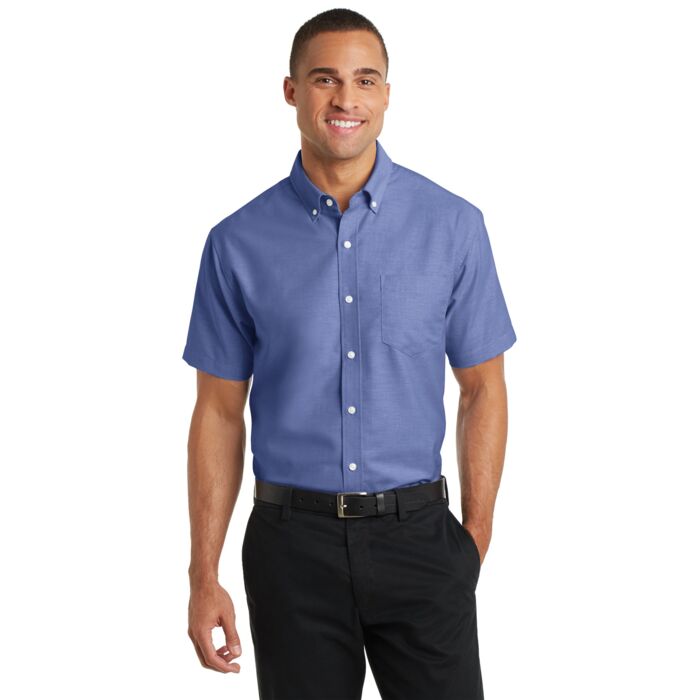 Port Authority Short Sleeve SuperPro Oxford Shirt S659 Short Sleeve SuperPro Oxford Shirt Thumbnail
