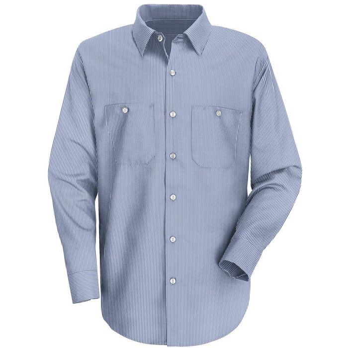 Men's Industrial Stripe Work Shirt Thumbnail