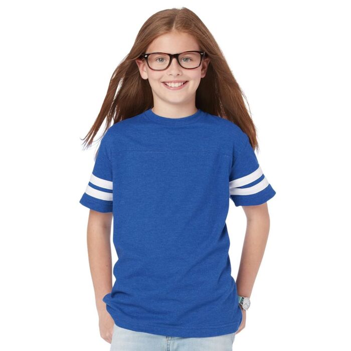 LAT Youth Football Fine Jersey Tee 6137 Youth Football Fine Jersey Tee Thumbnail