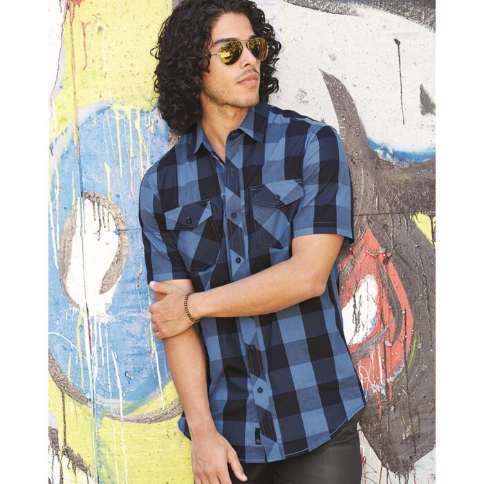 Burnside Men's Buffalo Plaid Short Sleeve Shirt 9203 Men's Buffalo Plaid Short Sleeve Shirt Thumbnail