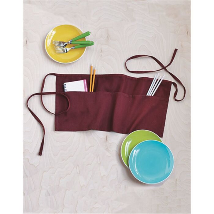Q-Tees Waist Apron with Pockets Q2115 Waist Apron with Pockets Thumbnail