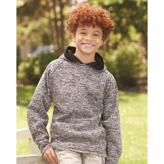 J. America Youth Cosmic Fleece Hooded Sweatshirt 8610 Youth Cosmic Fleece Hooded Sweatshirt Thumbnail