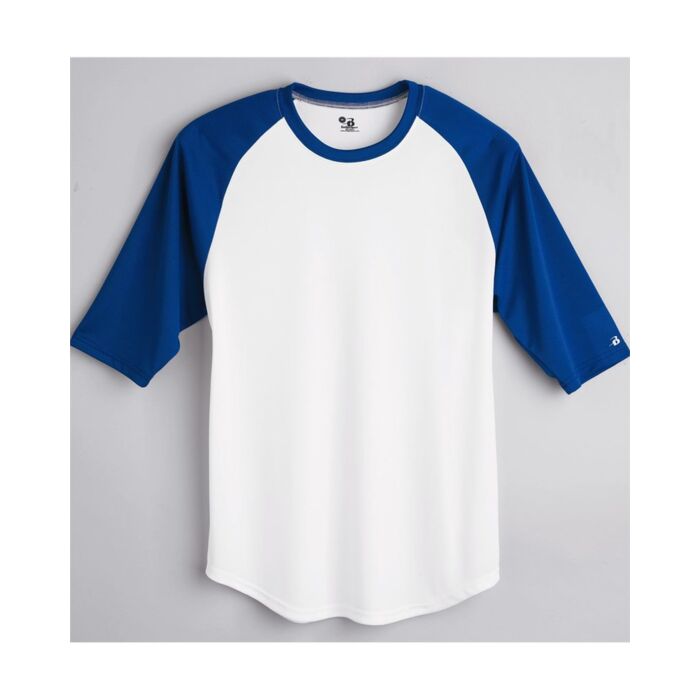 Badger Youth B-Core Three-Quarter Sleeve Baseball T-Shirt 2133 Youth B-Core Three-Quarter Sleeve Baseball T-Shirt Thumbnail