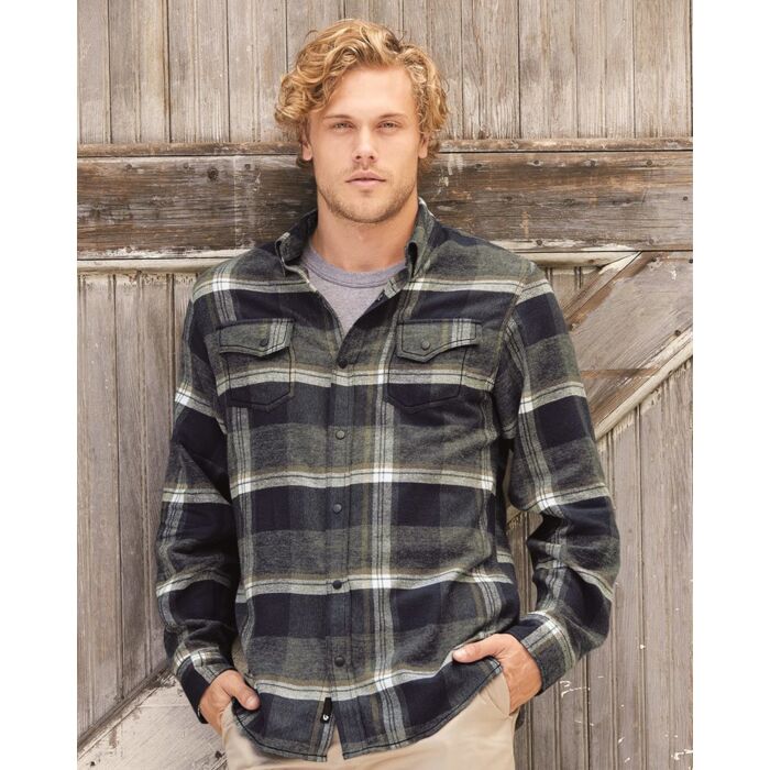 Burnside Men's Snap Front Plaid Flannel Shirt 8219 Men's Snap Front Plaid Flannel Shirt Thumbnail