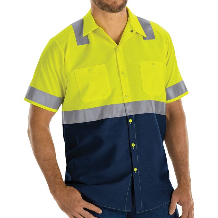 Red Kap Men's Tall Enhanced & Hi-Visibility Work Shirt SY24T Men's Tall Enhanced & Hi-Visibility Work Shirt Thumbnail