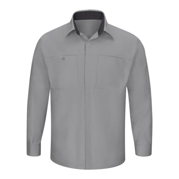 Red Kap Men's Tall Performance Plus Long Sleeve Shirt with OilBlok Technology SY32T Men's Tall Performance Plus Long Sleeve Shirt with OilBlok Technology Thumbnail