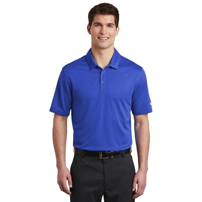 Nike Dri FIT Hex Textured Polo NKAH6266 Dri FIT Hex Textured Polo Thumbnail