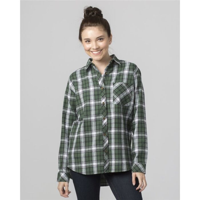 Boxercraft Women's Flannel Shirt F50 Women's Flannel Shirt Thumbnail