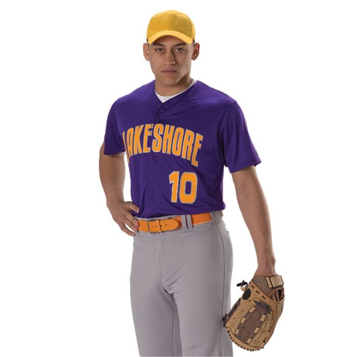Alleson Athletic Youth Full Button Lightweight Baseball Jersey 52MBFJY Youth Full Button Lightweight Baseball Jersey Thumbnail