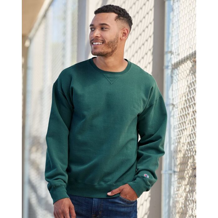 Champion Unisex Garment-Dyed Crewneck Sweatshirt CD400 Unisex Garment-Dyed Crewneck Sweatshirt Thumbnail