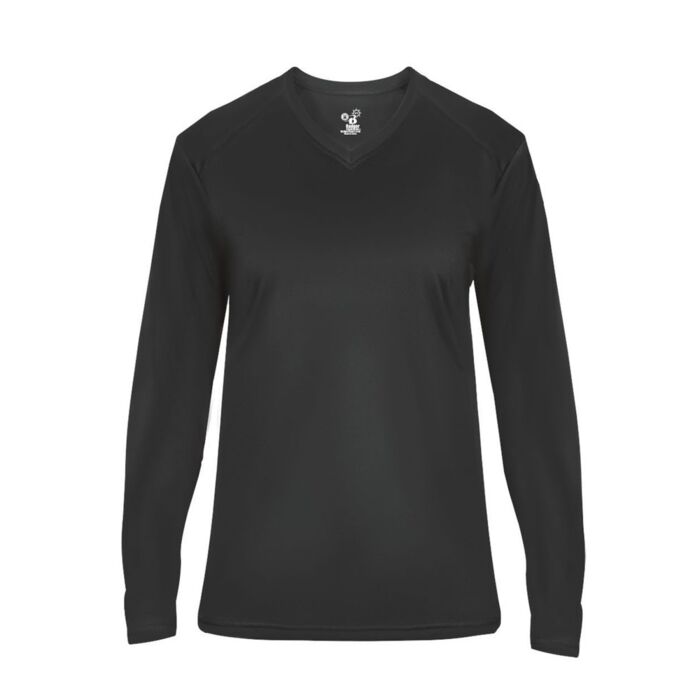 Badger Women's Ultimate SoftLock™ V-Neck Long Sleeve T-Shirt 4064 Women's Ultimate SoftLock™ V-Neck Long Sleeve T-Shirt Thumbnail