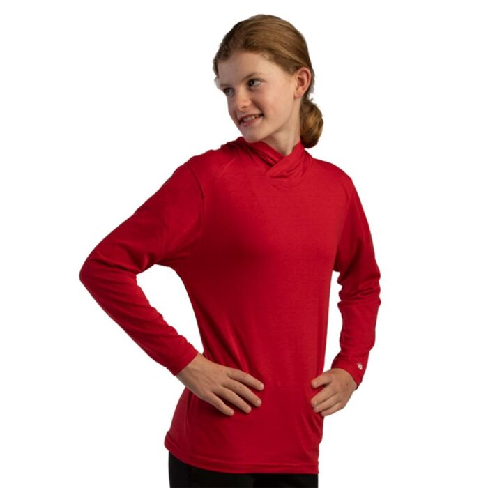 Badger Youth Tri-Blend Surplice Hooded Long Sleeve T-Shirt 2905 Youth Tri-Blend Surplice Hooded Long Sleeve T-Shirt Thumbnail