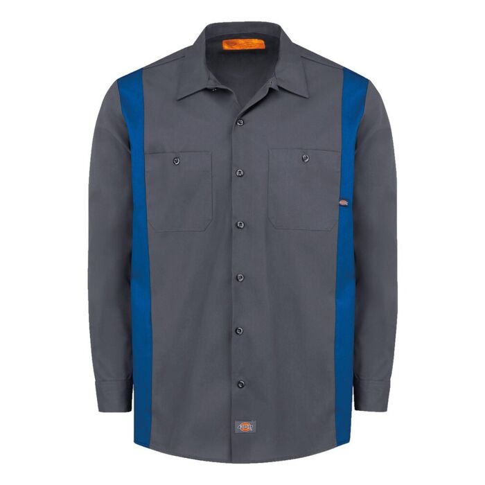 Dickies Men's Tall Industrial Colorblocked Long Sleeve Shirt 5524T Men's Tall Industrial Colorblocked Long Sleeve Shirt Thumbnail