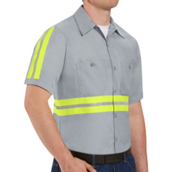 Red Kap Men's Tall Enhanced Visibility Industrial Work Shirt SP24ET Men's Tall Enhanced Visibility Industrial Work Shirt Thumbnail