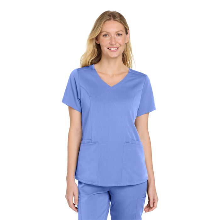Wink Women's Premiere Flex Mock Wrap Top WW4268 Women's Premiere Flex Mock Wrap Top Thumbnail