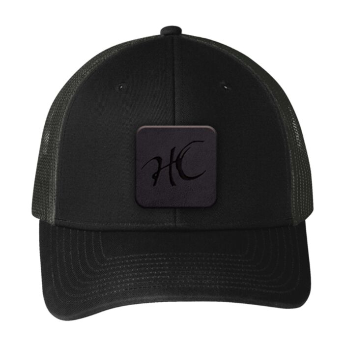Hope Church Black Leather Patch Hat Thumbnail