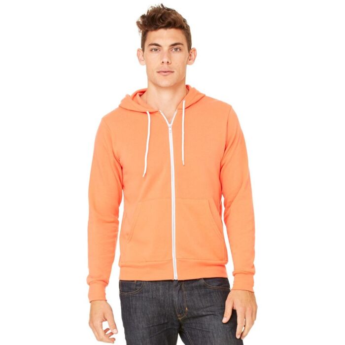 Bella + Canvas Unisex Sponge Fleece Full-Zip Hoodie 3739 Unisex Sponge Fleece Full-Zip Hoodie Thumbnail