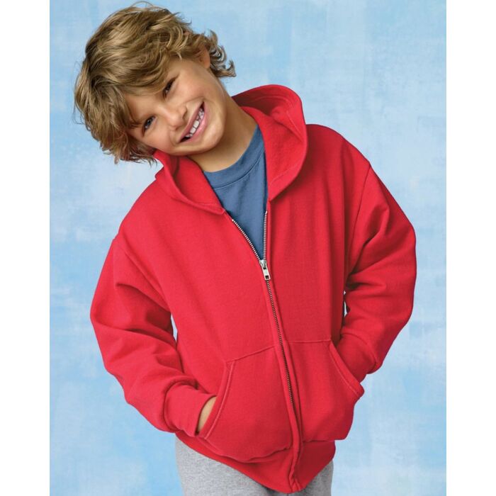 Hanes EcoSmart® Youth Full-Zip Hooded Sweatshirt P480 EcoSmart® Youth Full-Zip Hooded Sweatshirt Thumbnail