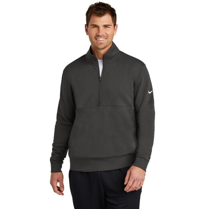 Nike Club Fleece Sleeve Swoosh 1/2 Zip NKDX6718 Club Fleece Sleeve Swoosh 1/2 Zip Thumbnail