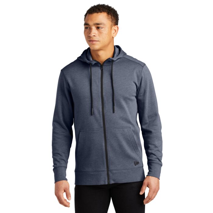 New Era Tri Blend Fleece Full Zip Hoodie NEA511 Tri Blend Fleece Full Zip Hoodie Thumbnail