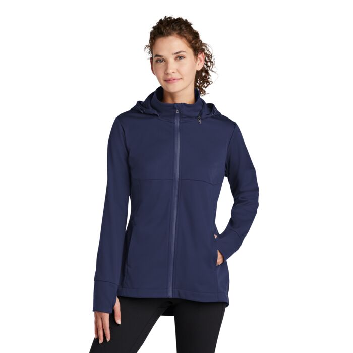 Sport Tek Ladies Hooded Soft Shell Jacket LST980 Ladies Hooded Soft Shell Jacket Thumbnail