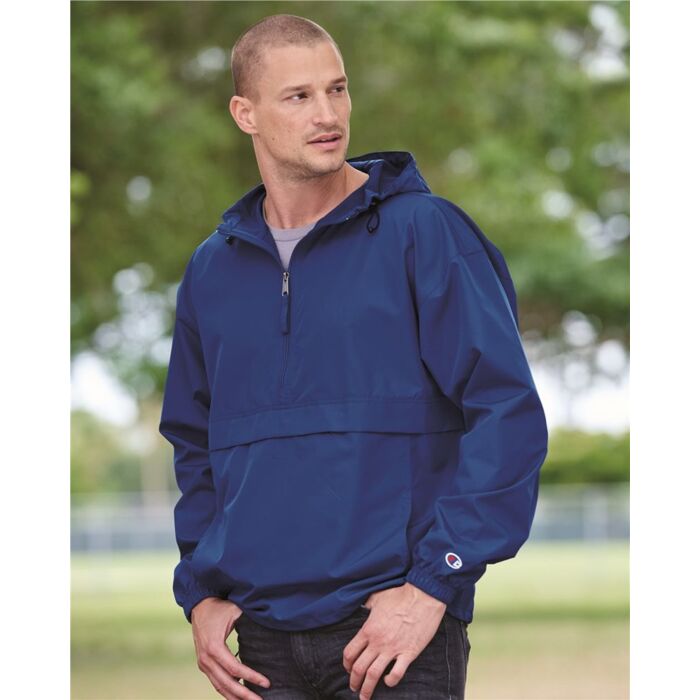 Champion Hooded Packable Quarter-Zip Jacket CO200 Hooded Packable Quarter-Zip Jacket Thumbnail