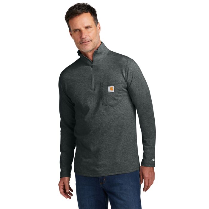 Carhartt Force ® 1/4 Zip Long Sleeve T Shirt CT106660 Force ® 1/4 Zip Long Sleeve T Shirt Thumbnail