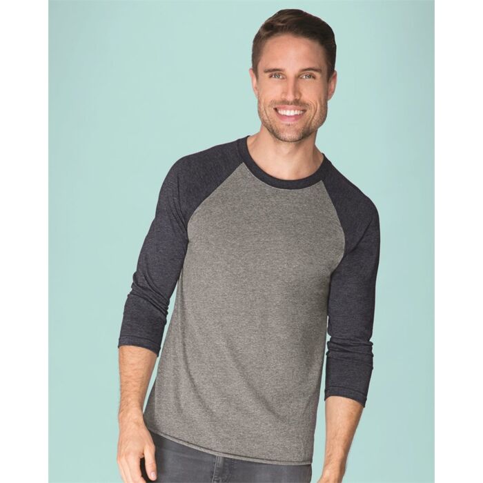 Next Level Apparel Triblend Three-Quarter Raglan T-Shirt 6051 Triblend Three-Quarter Raglan T-Shirt Thumbnail