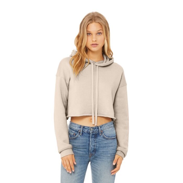 Bella + Canvas Women's Sponge Fleece Cropped Fleece Hoodie BC7502 Women's Sponge Fleece Cropped Fleece Hoodie Thumbnail