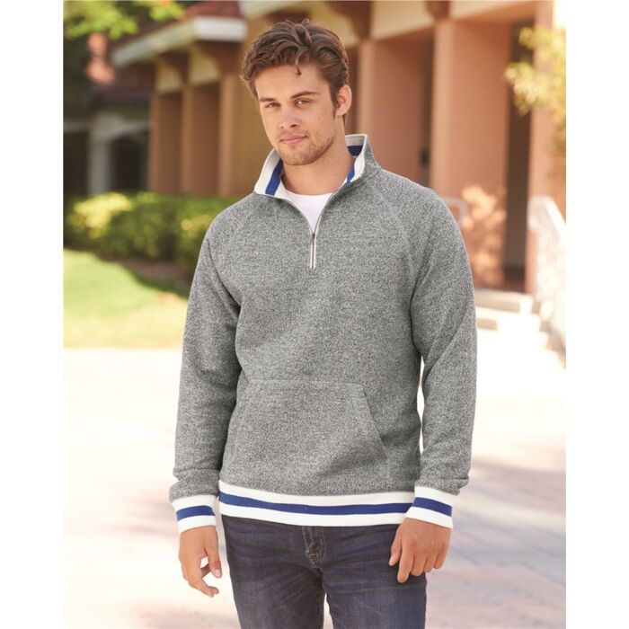 Peppered Fleece Quarter-Zip Sweatshirt Thumbnail