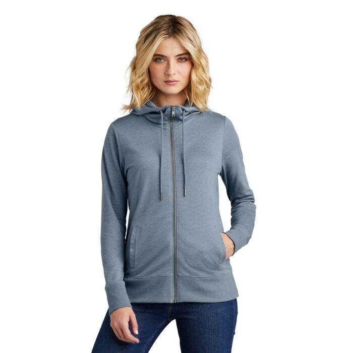 District Women's Featherweight French Terry Full Zip Hoodie DT673 Women's Featherweight French Terry Full Zip Hoodie Thumbnail