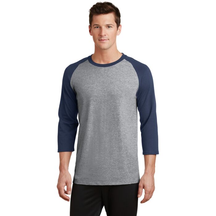 Port & Company Core Blend 3/4 Sleeve Raglan Tee PC55RS Core Blend 3/4 Sleeve Raglan Tee Thumbnail