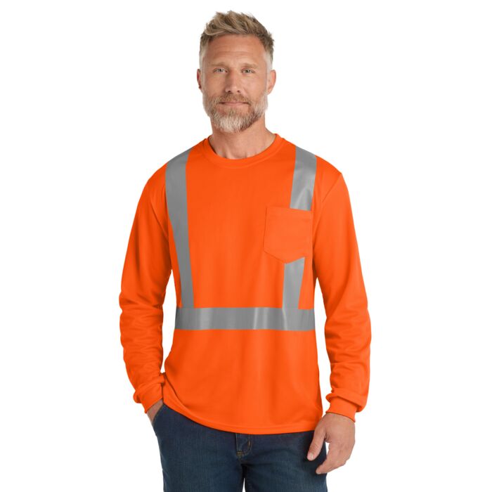 CornerStone Ansi 107 Class 2 Mesh Long Sleeve Tee CS201 Ansi 107 Class 2 Mesh Long Sleeve Tee Thumbnail